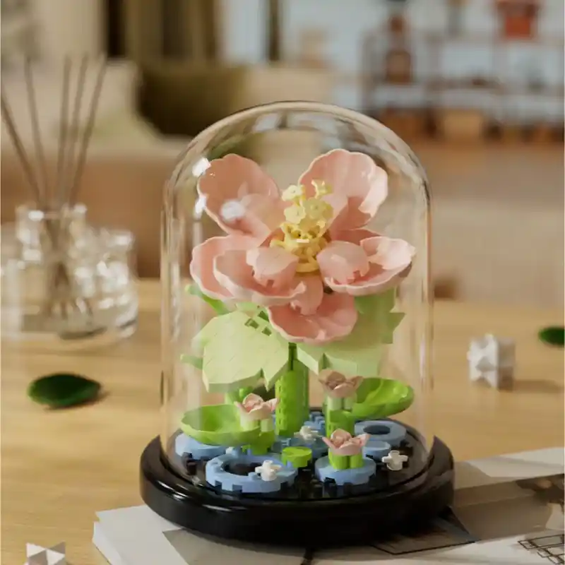 Hibiscus Terrarium DIY Building Blocks - 247 Pieces