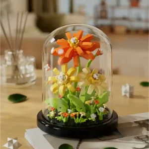 Gerbera Daisy Terrarium DIY Building Blocks - 285 Pieces