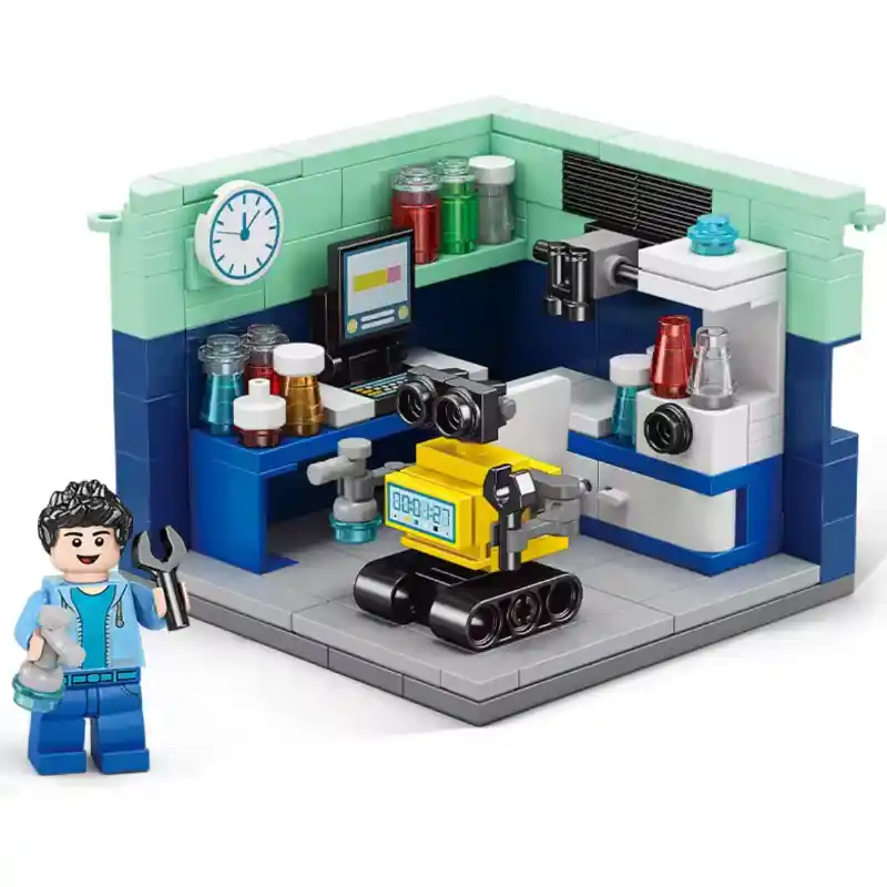 The Robot Scientist DIY Building Blocks - 166 Pieces