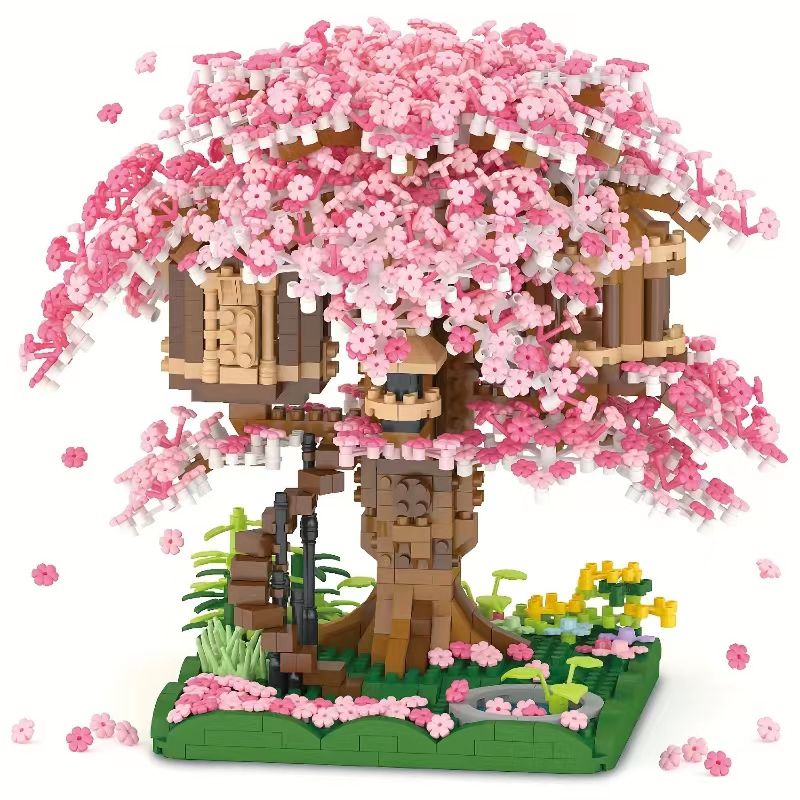 Cherry Blossom Tree DIY Building Blocks