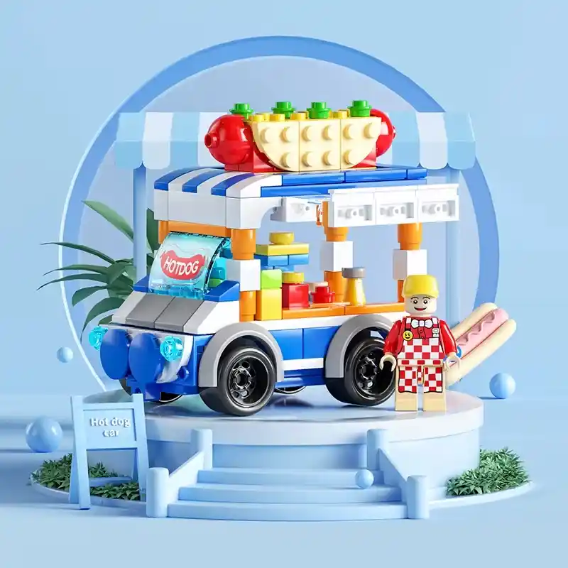 Hotdog Cart DIY Building Blocks - 167 Pieces