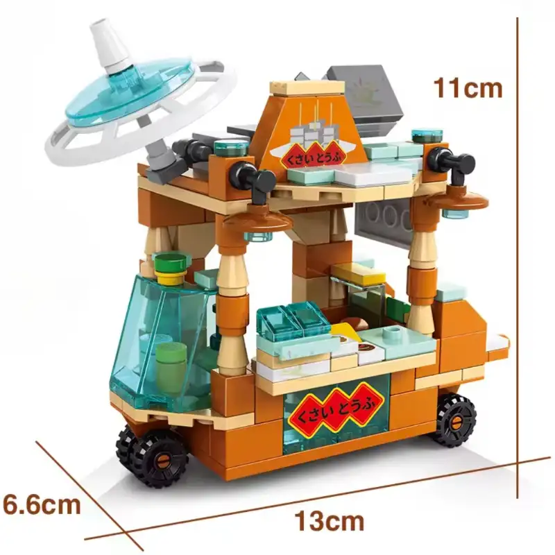 Stinky Tofu Cart DIY Building Blocks - 164 Pieces - Image 2