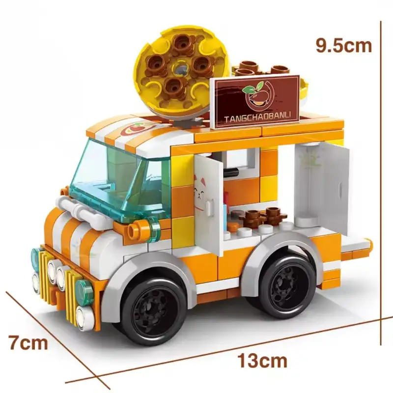 Fried Walnuts Cart DIY Building Blocks - 179 Pieces - Image 2