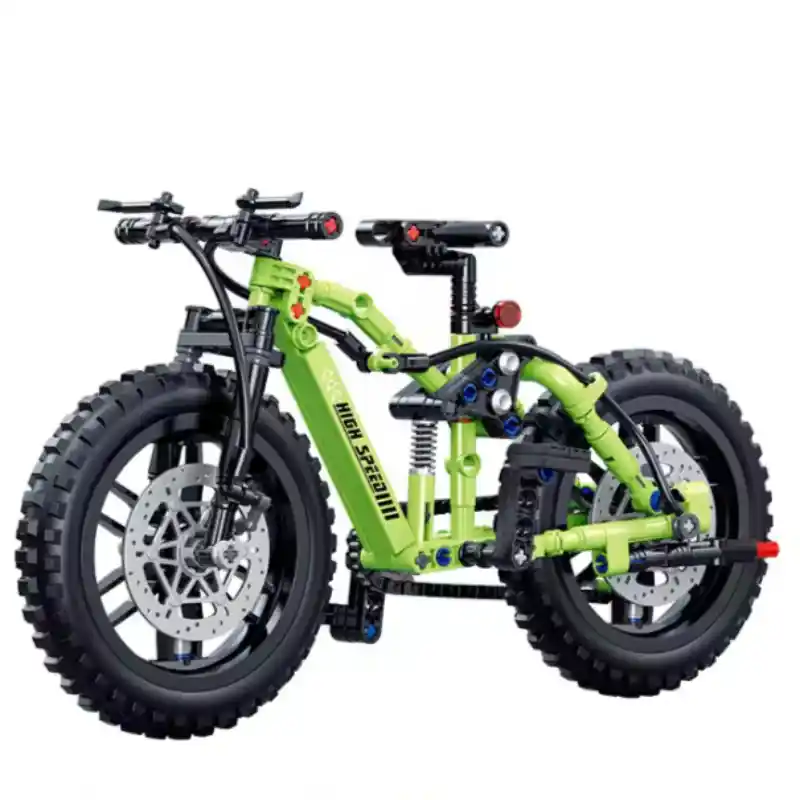 Green Mountain Bike DIY Building Blocks - 244 Pieces
