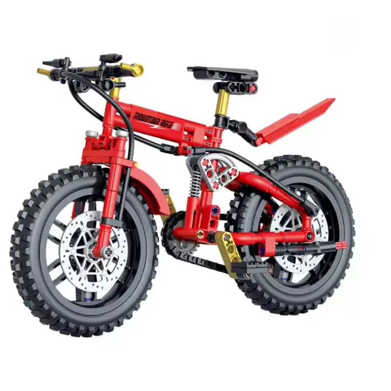 Red Mountain Bike DIY Building Blocks - 235 Pieces