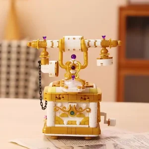 Retro Vintage Film Telephone DIY Building Blocks - 552 Pieces