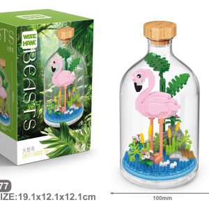 Flamingo from the Animals in a Bottle building blocks collection