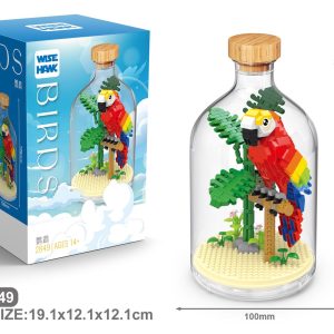 Parrot from the Animals in a Bottle building blocks collection