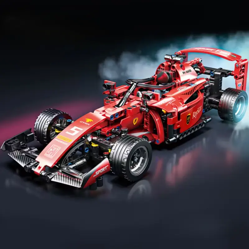Red F1 from the Racing Pull-back Super Car building blocks collection