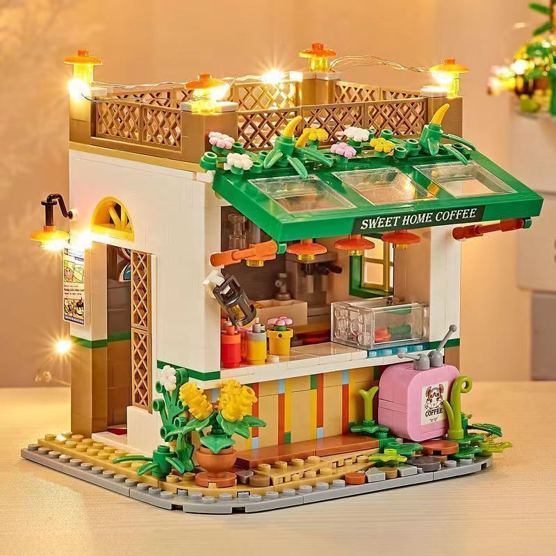 Sweety Coffee Cafe from the Cosy Cafe and Studio Room building blocks collection