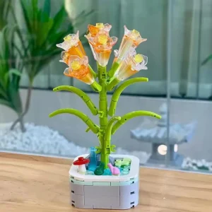 Yellow Clivia Flower DIY Building Blocks – 141 Pieces