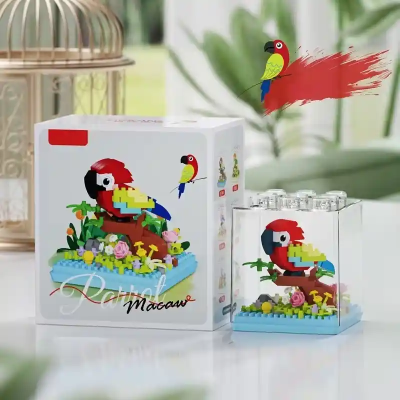 Tropical Parrots Building Blocks - Image 2